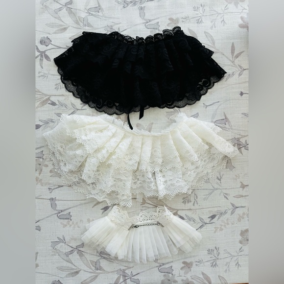 Brand new 2 sets of Victorian Lace Collars Vampires Halloween - Picture 2 of 2